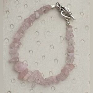 NEW Rose Quartz chip bracelet